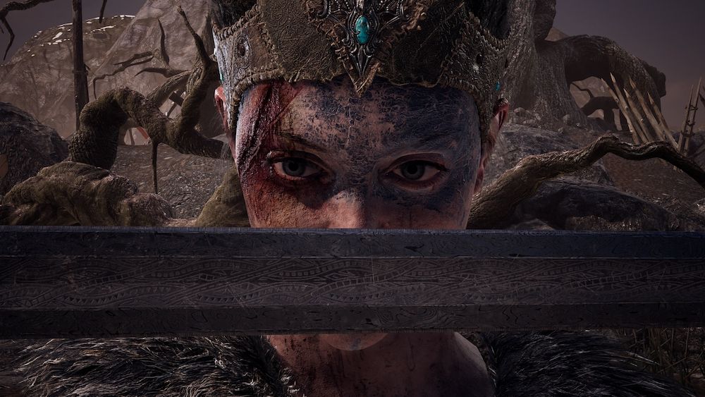 Senua wielding Gramr in Hellblade