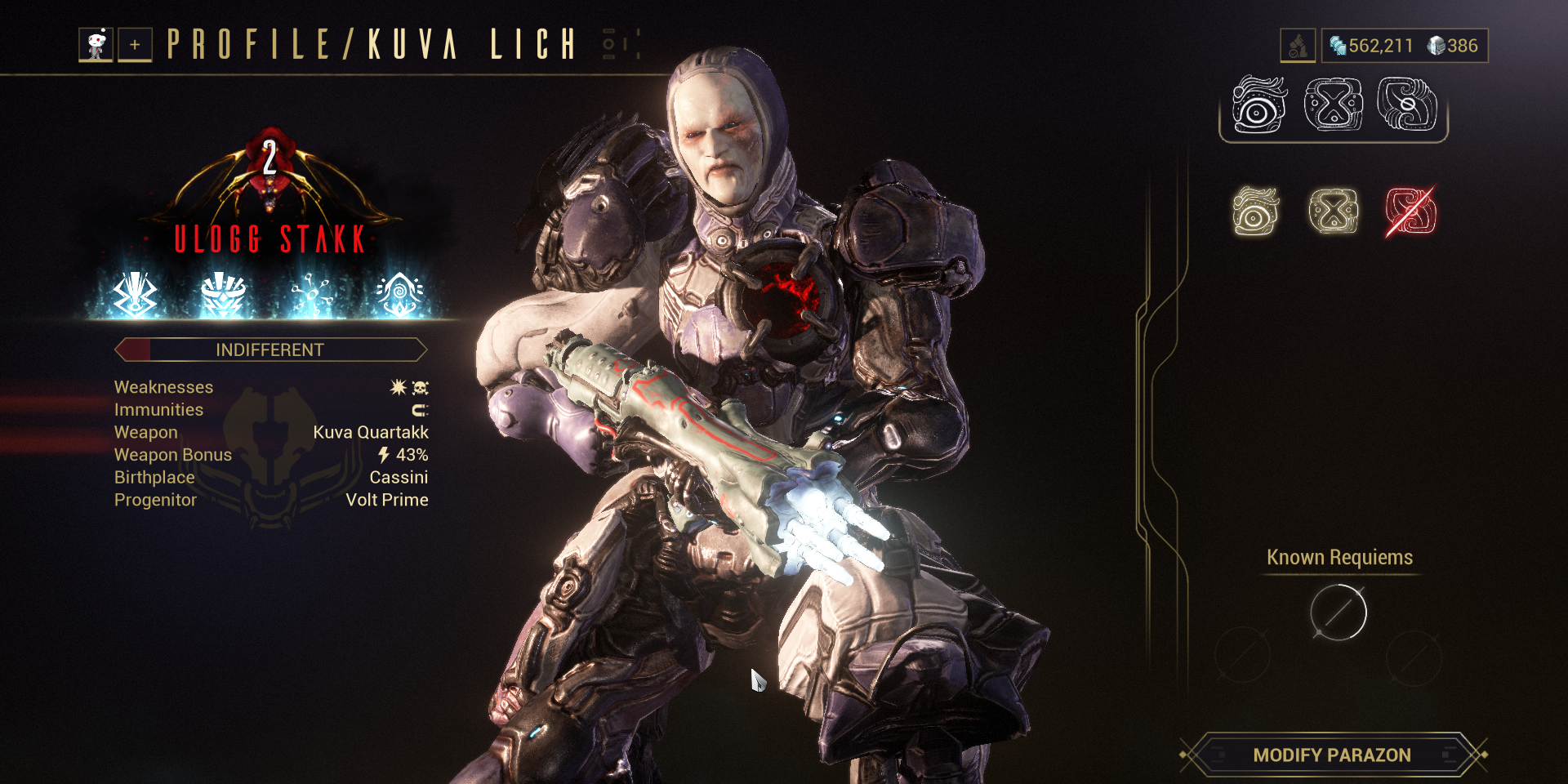 Warframe Kuva Quartakk weapon
