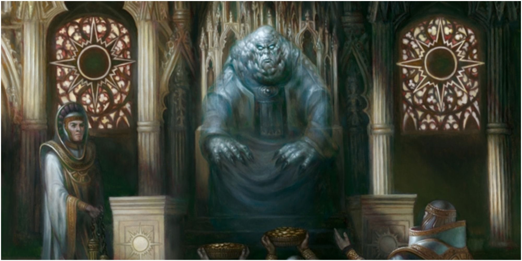Karlov ghost sat on a throne