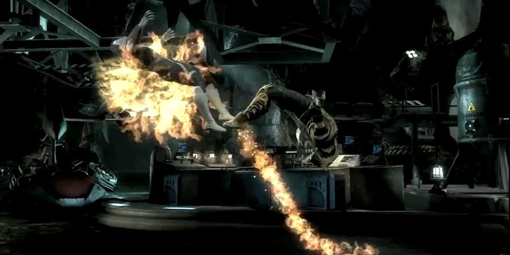 mortal kombat scorpion backflip kick