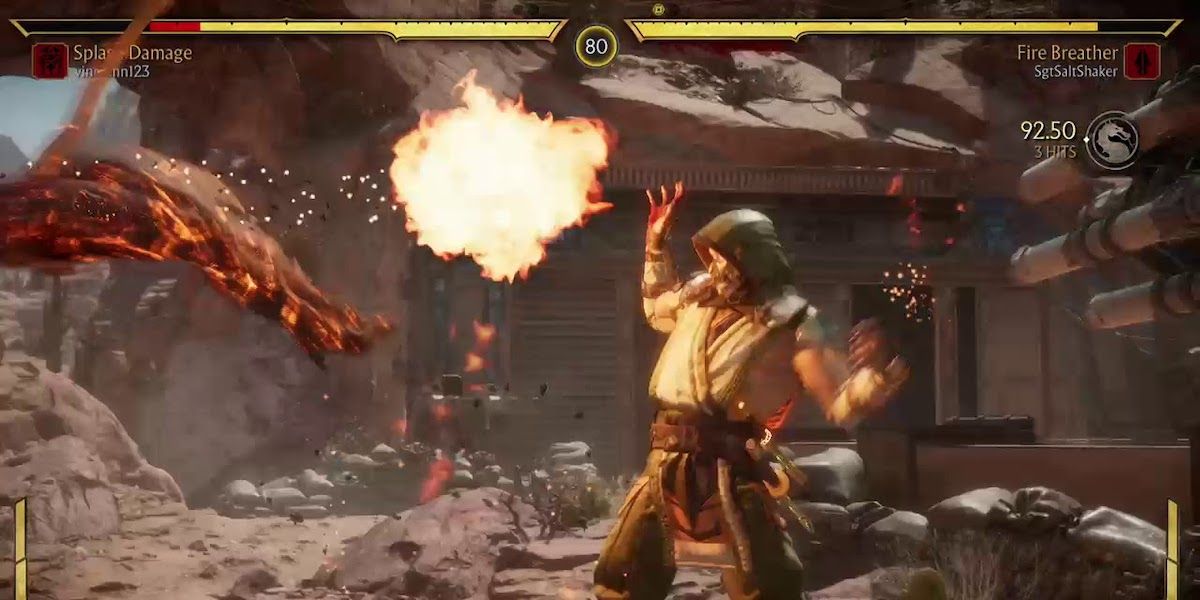 scorpion breathing fire