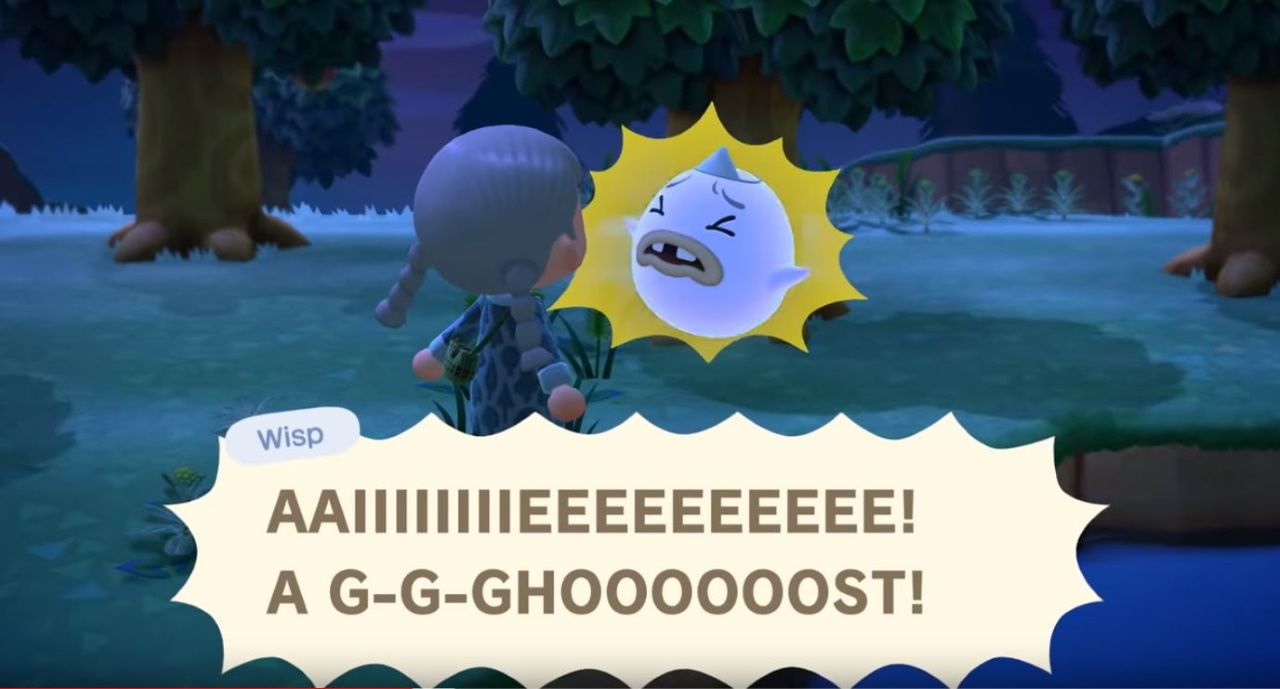 Wisp being scared encountering a player
