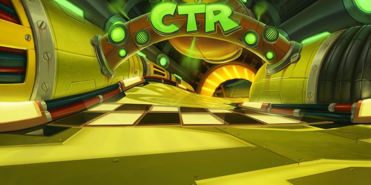 CTR Nitros Oxide track starting line