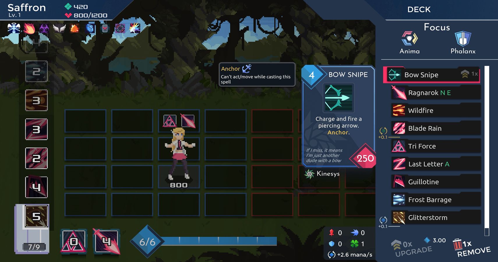 Deck building in One Step From Eden.