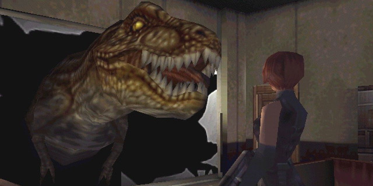 Dino Crisis Dinosaur up close to character