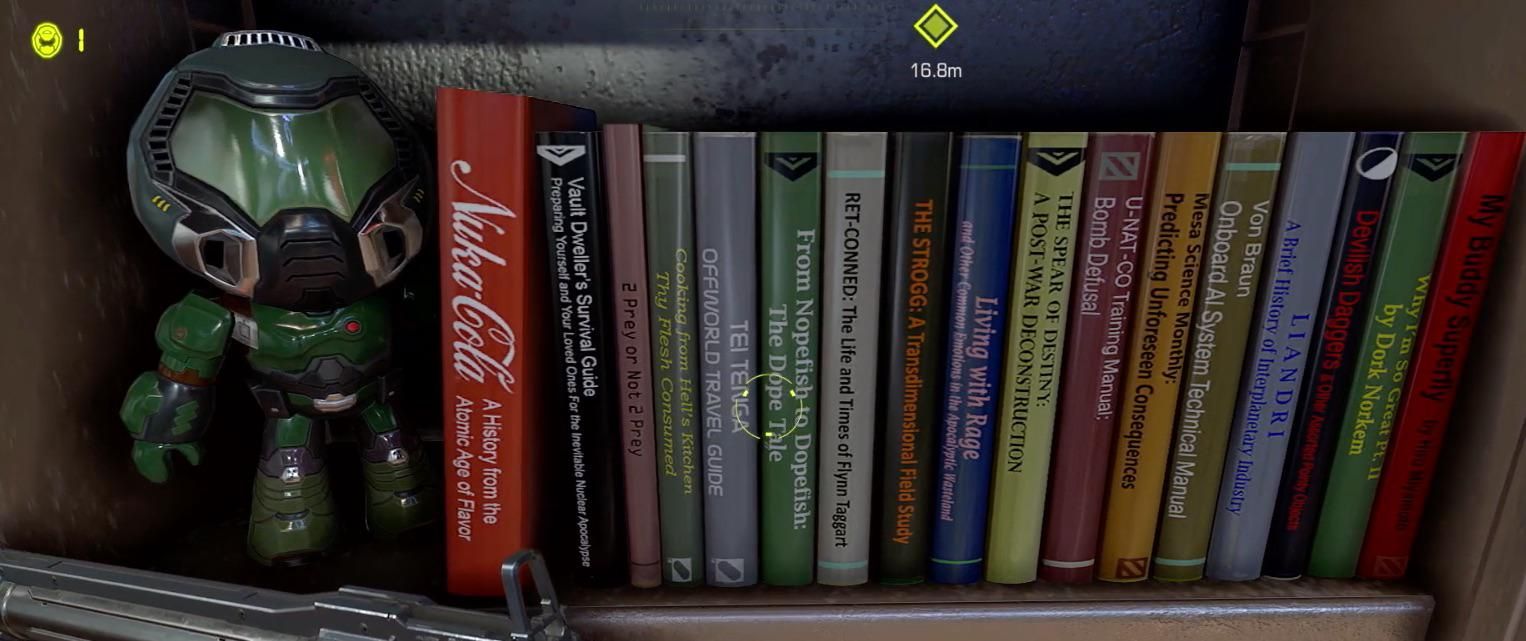 Doom eternal bookshelf