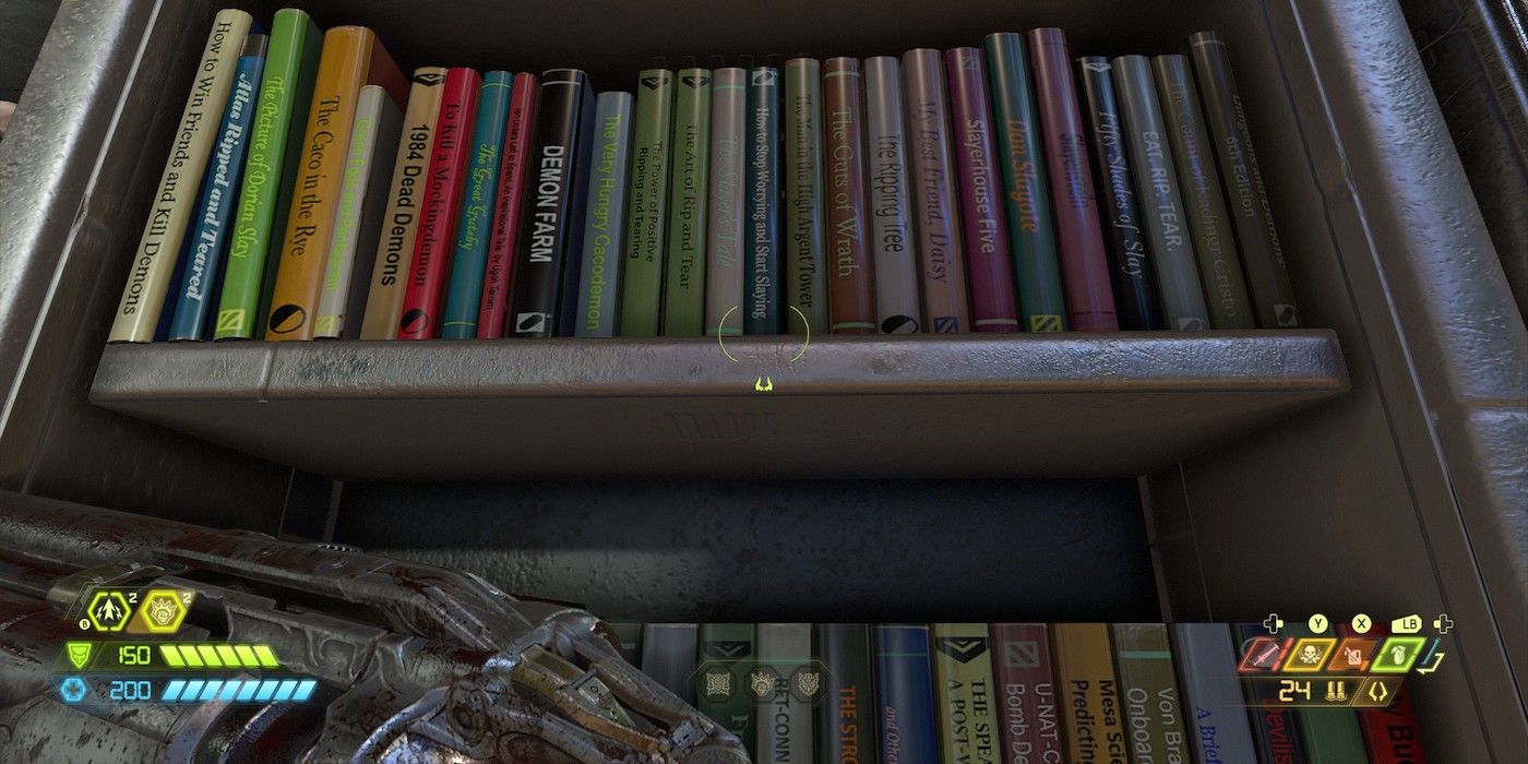 Doom eternal bookshelf