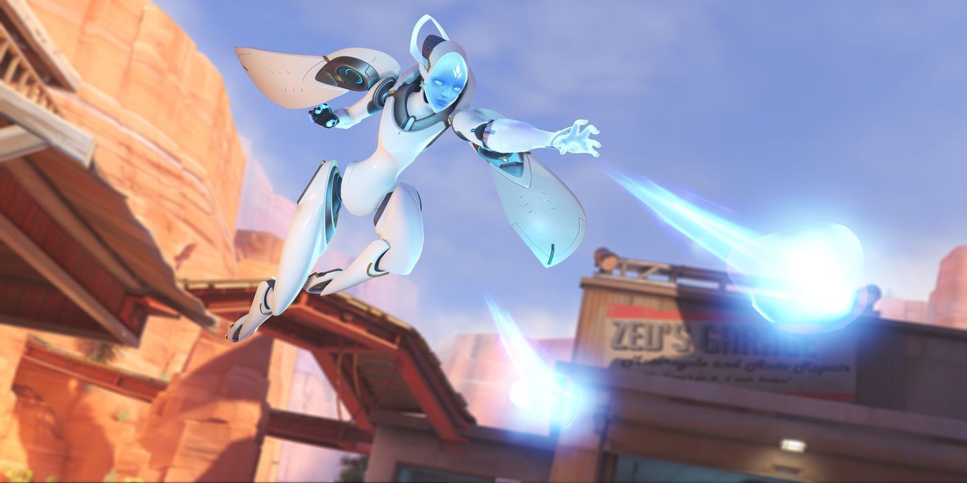 Overwatch Echo Flying and shooting