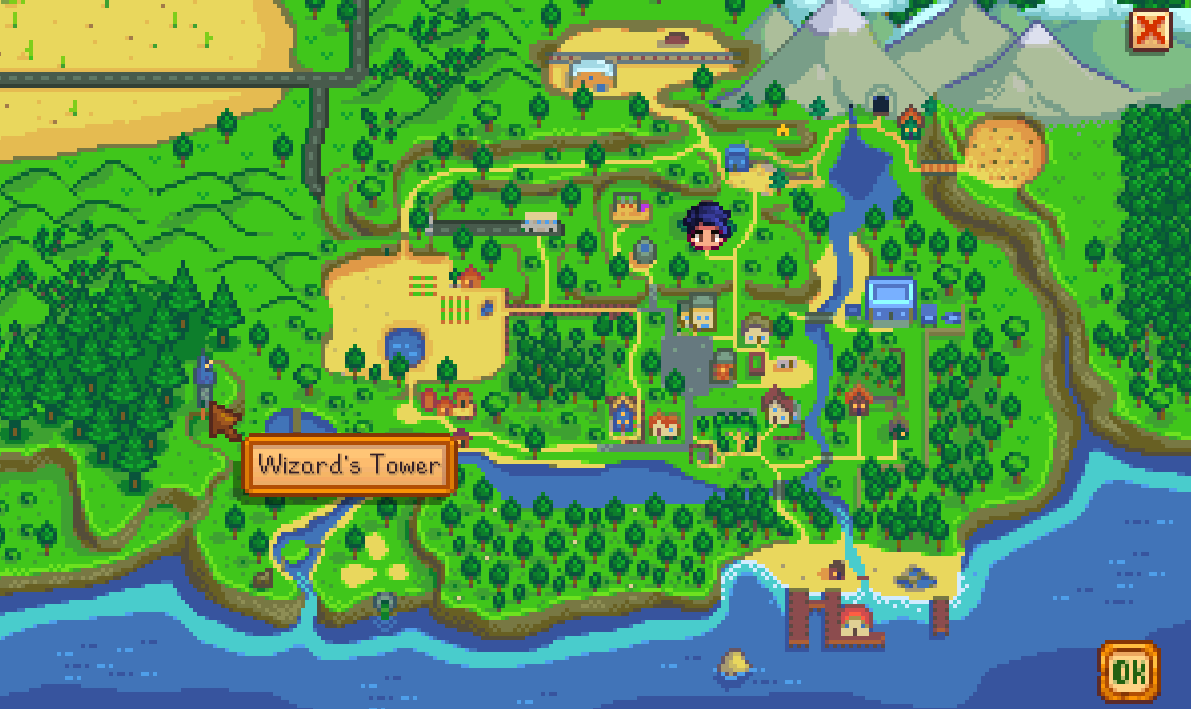 Pelican Town Map