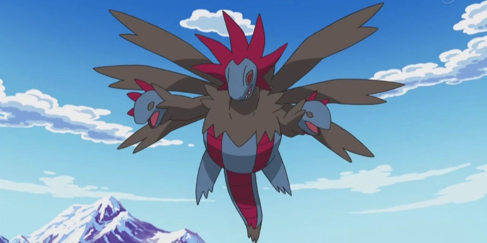 Pokemon Anime Hydreigon Flying in the Air