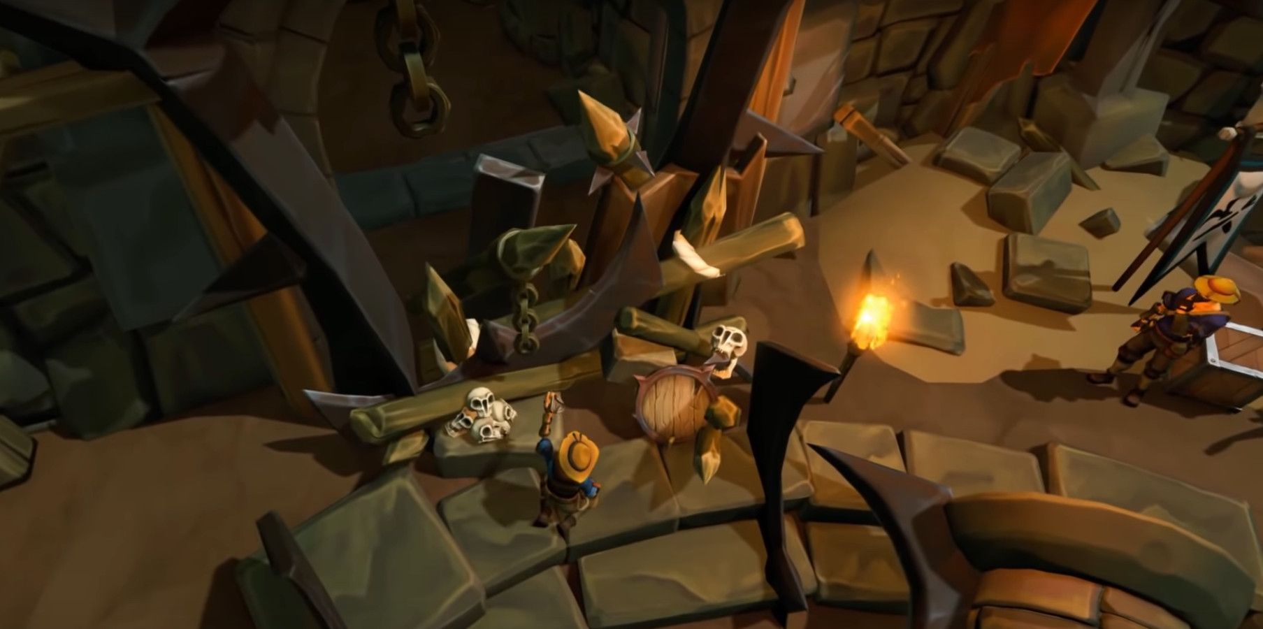Runescape Archaeology player at in-game dig site