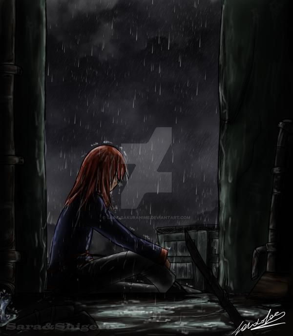 Under The Rain by Sara-Sakurahime (DeviantArt)
