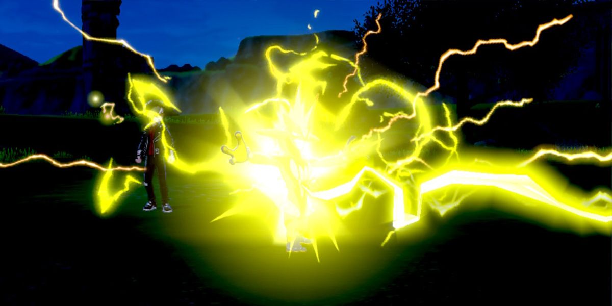The electric-type move Thunderbolt from the Pokemon series