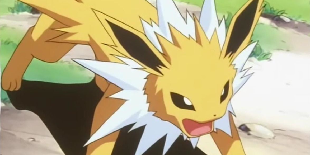 Angry Jolteon Pokemon Anime Screaming