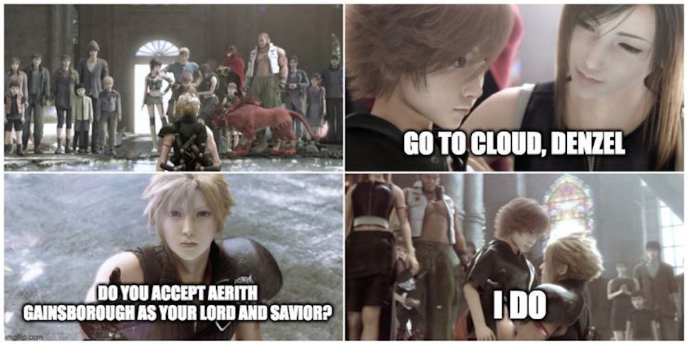 Cloud Baptism meme