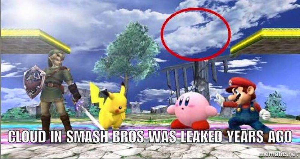 Cloud Leak Super Smash Brothers
