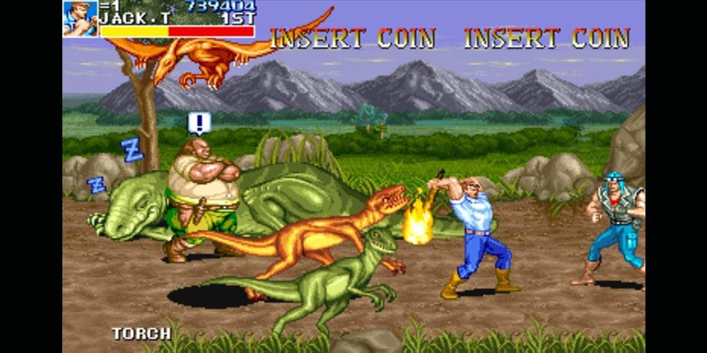 Cadillacs & Dinosaurs gameplay one-player