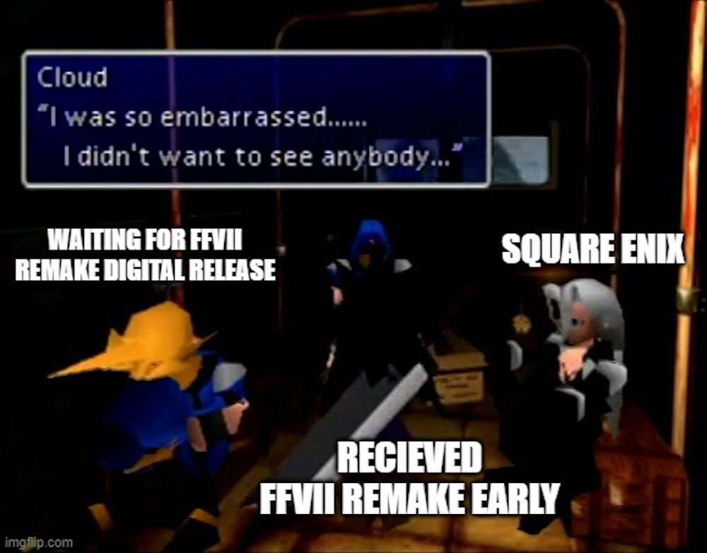 Final Fatasy VII remake digital release wait