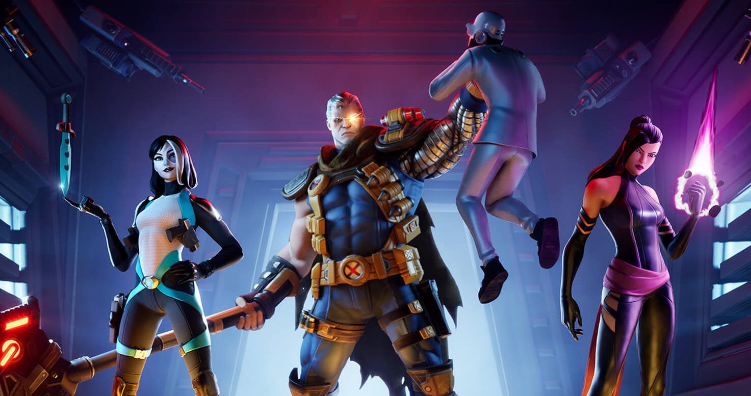 Promotional images for X-Force Characters in Fortnite