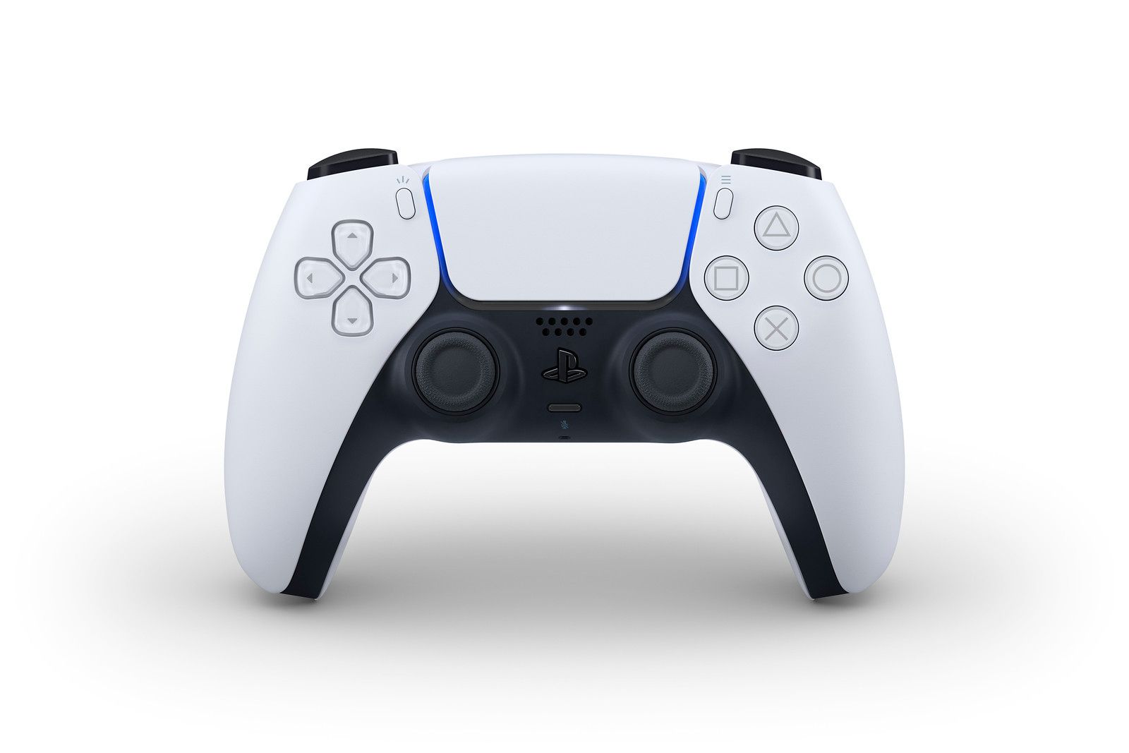 White PS5 Contoller on White background