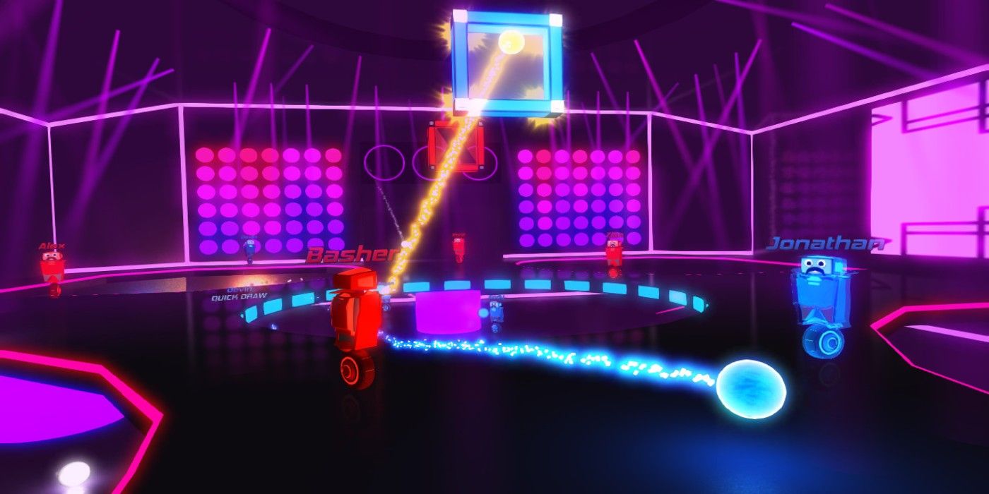 Robot Roller-Derby Disco Dodgeball Gameplay