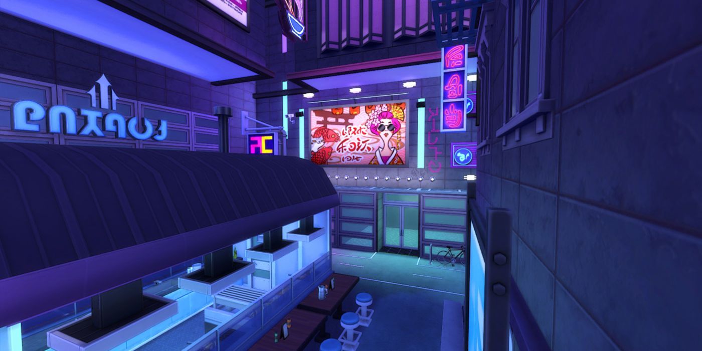 The Sims 4 player built noodle bar