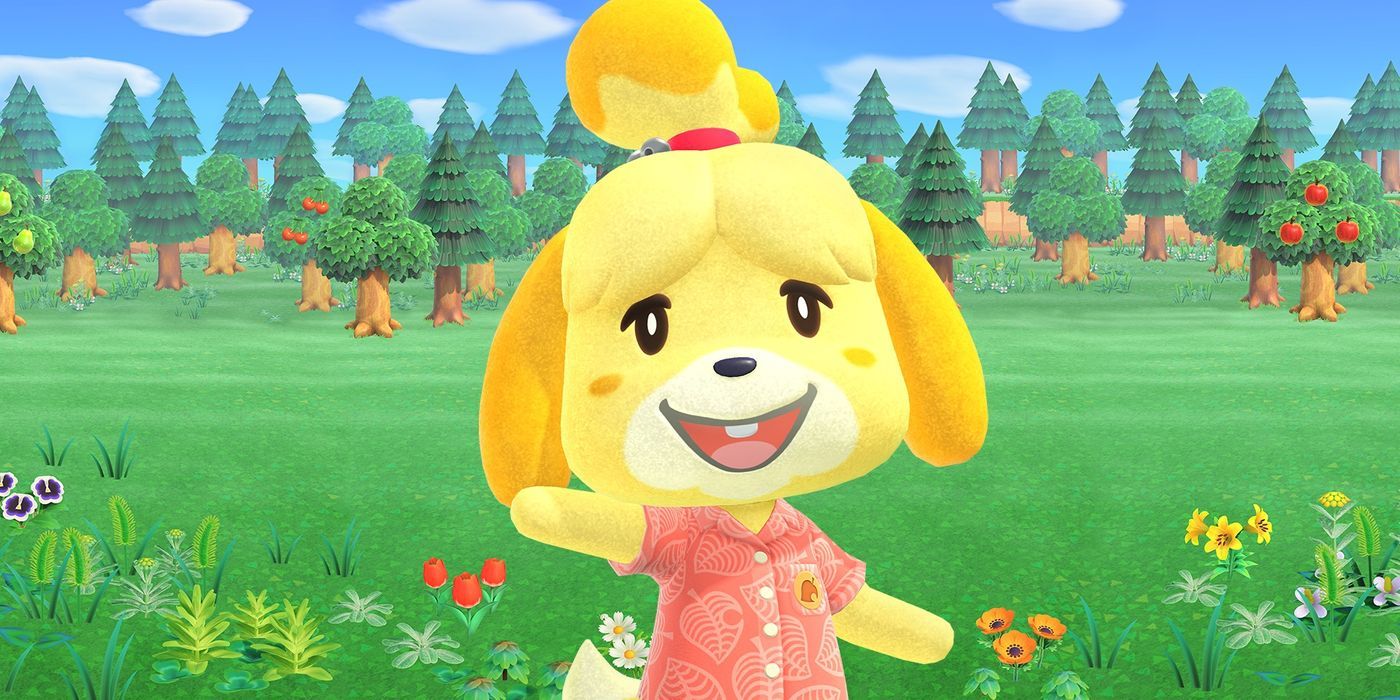 Isabelle waving in a forest