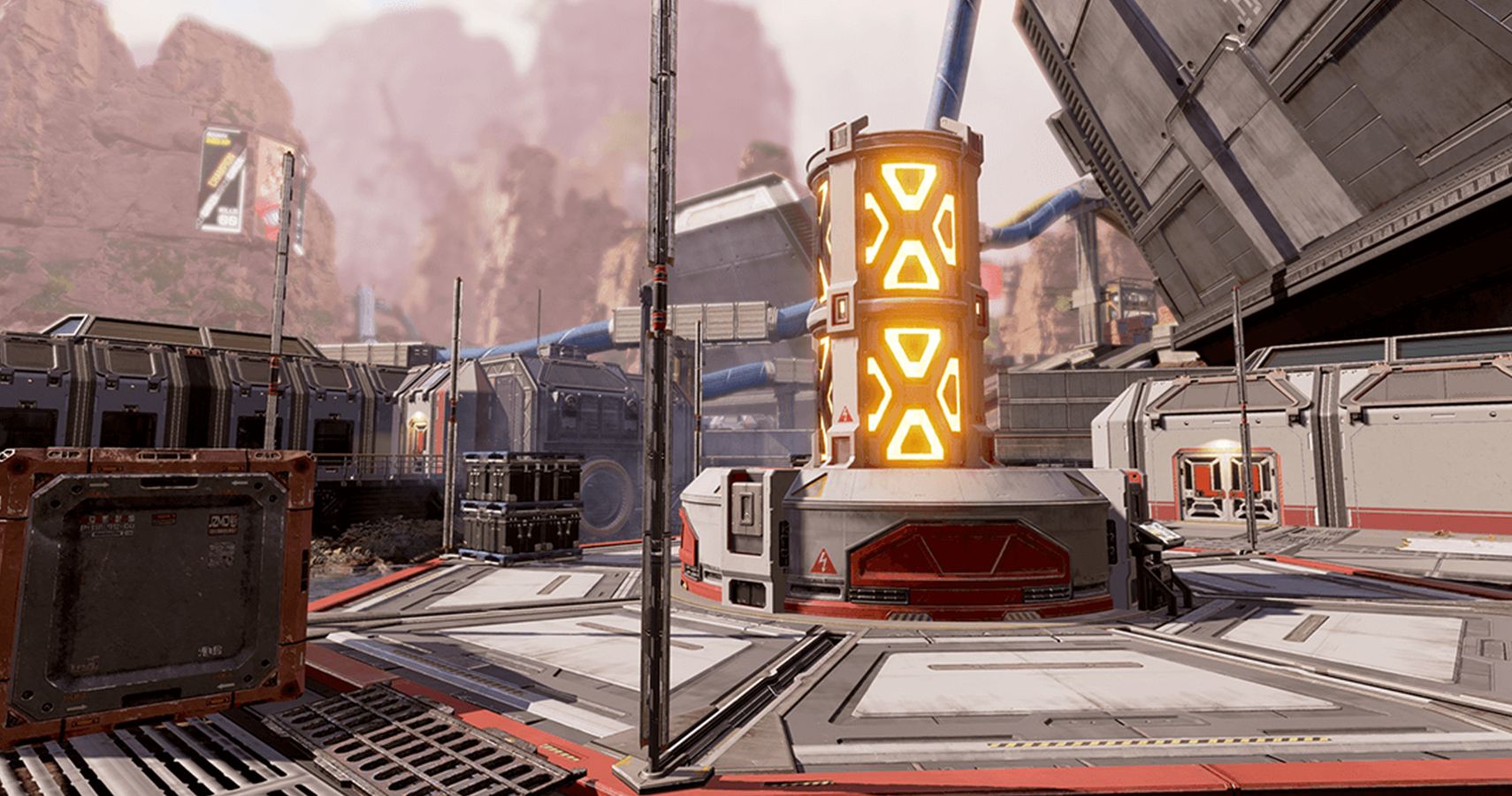 A charge tower in Apex Legends.