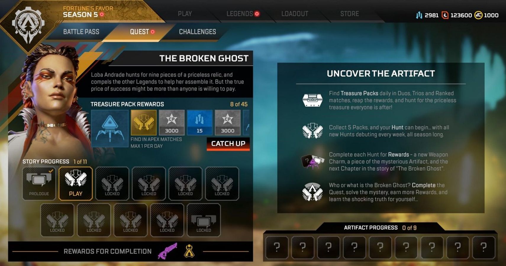 Apex Legends Season 5 Treasure Fortunes Favor