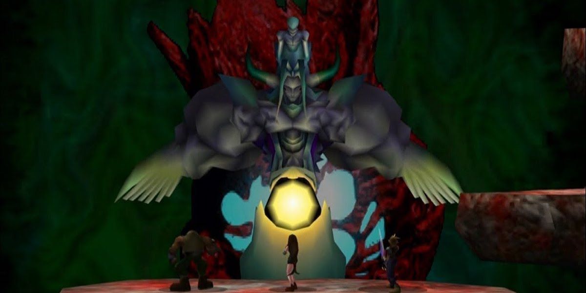 Bizarro Sephiroth boss fight final fantasy VII