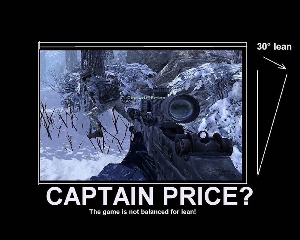 Captain Price Leaning meme