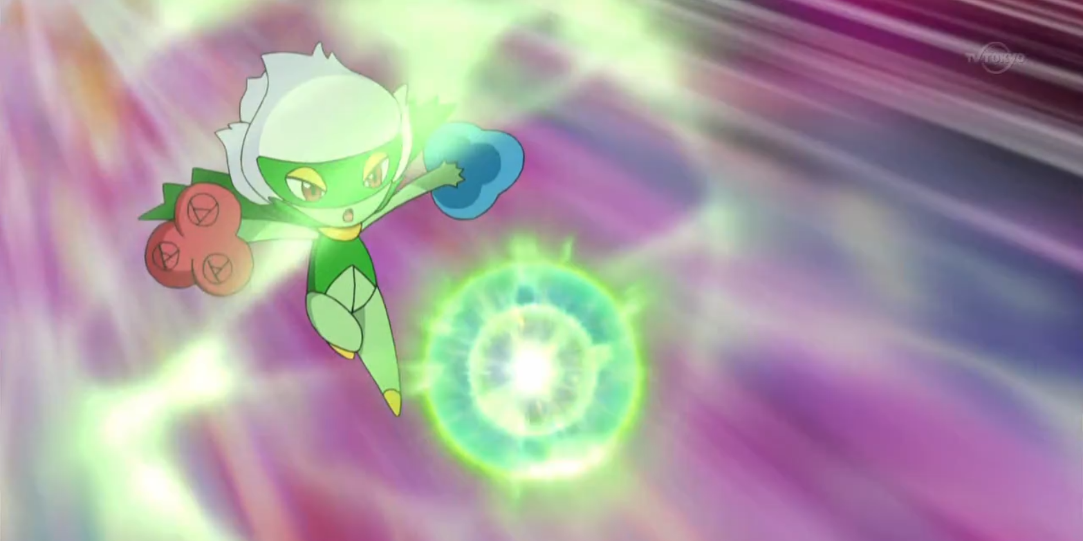 Roserade Pokemon attacking