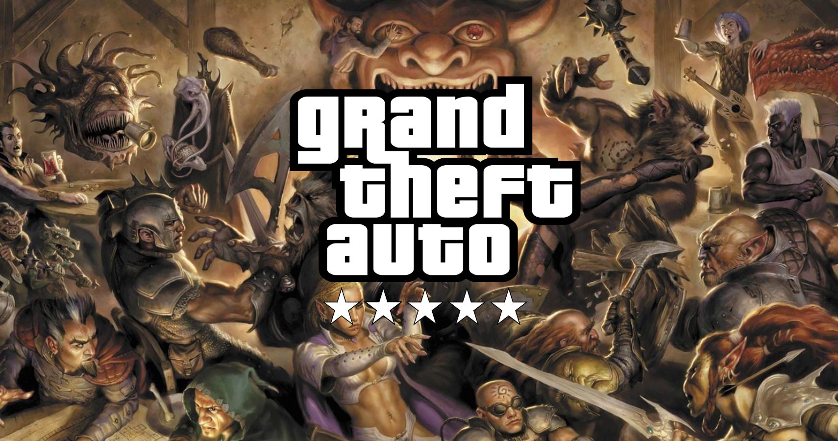 Dungeons &amp; Dragons Grand Theft Auto Stars Cover