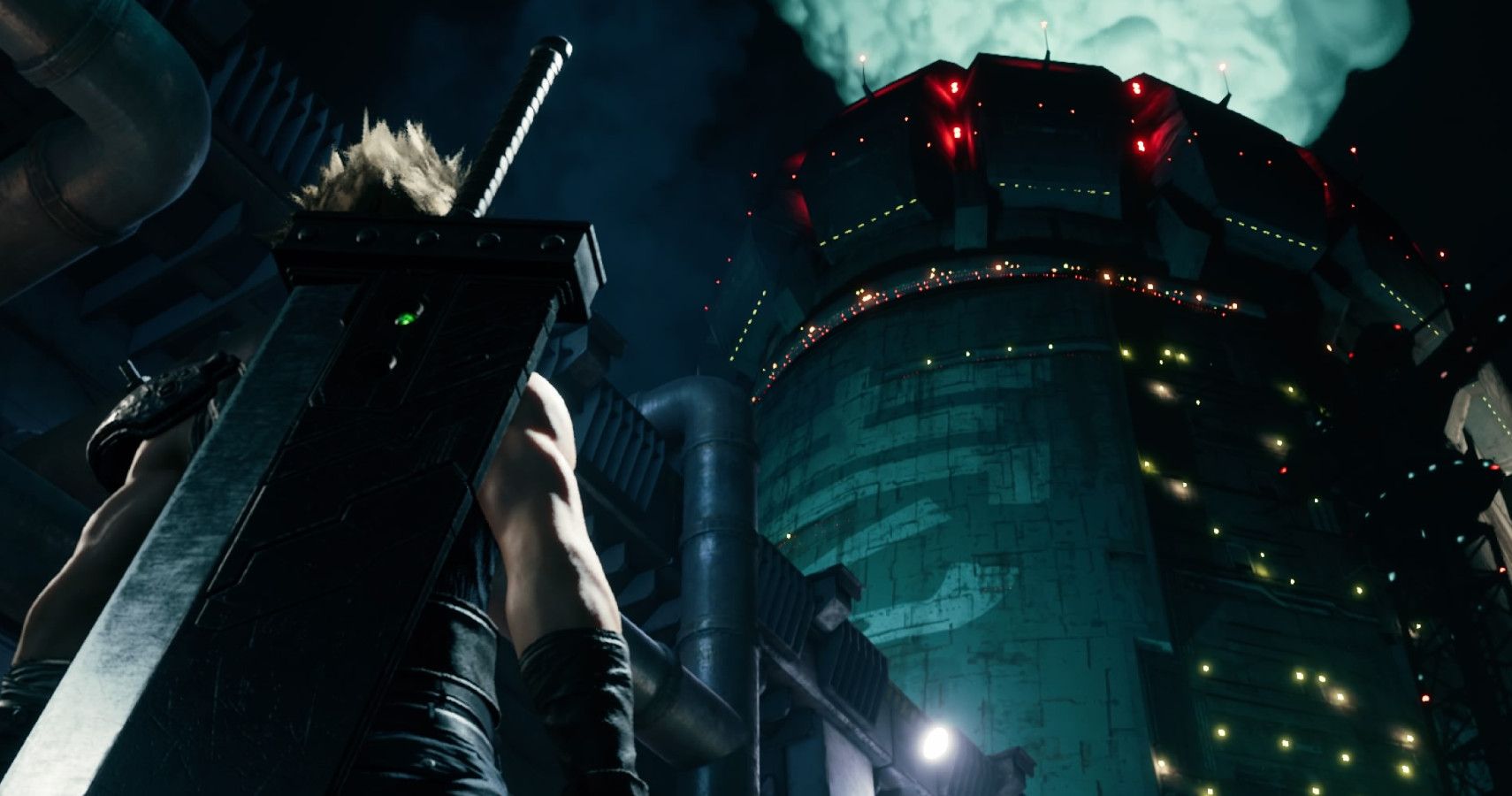 Cloud in front of the reactor.