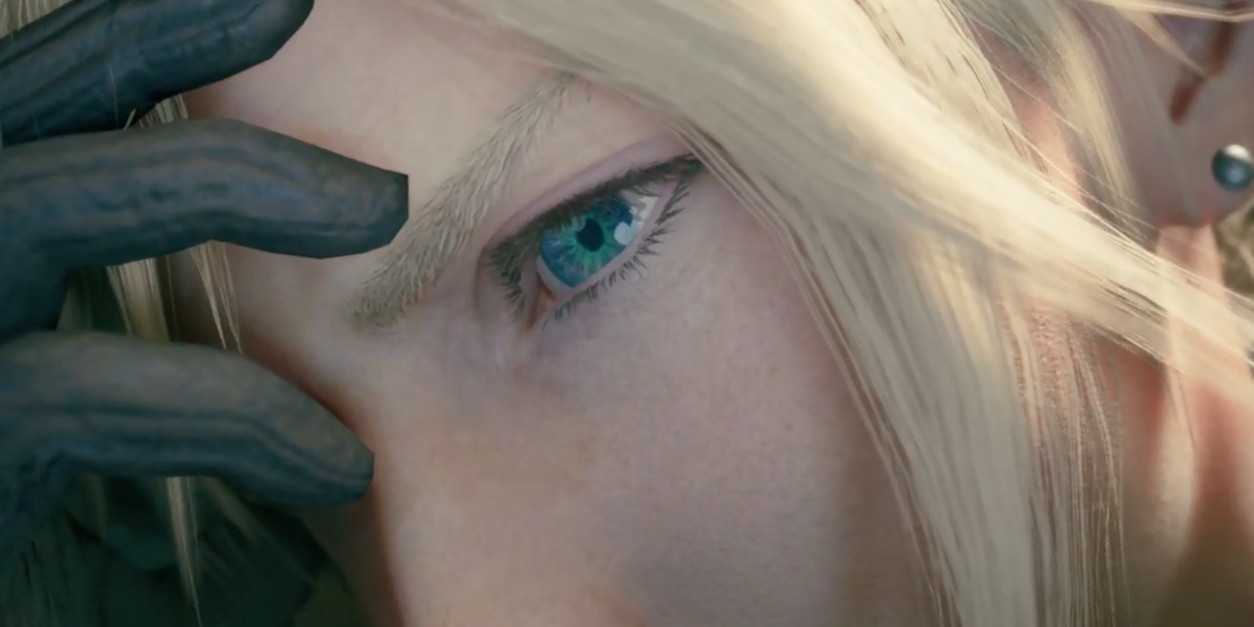 Final Fantasy VII remake Cloud grabbing his head