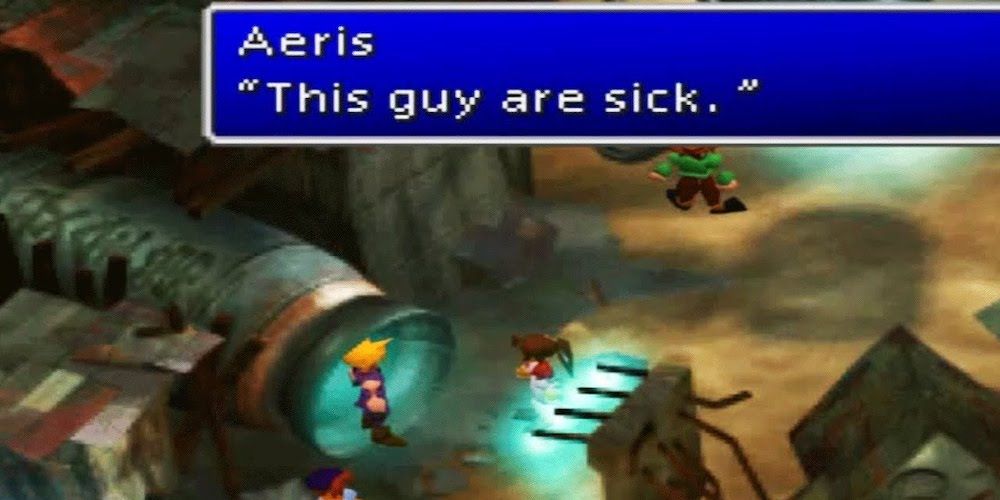 Final Fantasy VII this guy are sick translation error