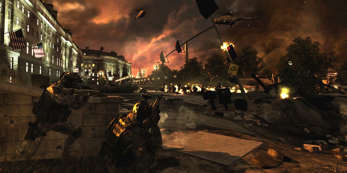 Modern Warfare 2 Of Their Own accord ending of the level
