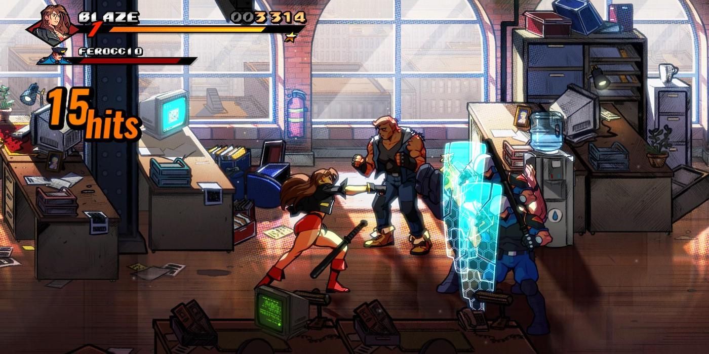 Streets of rage 4 Blaze vs cops