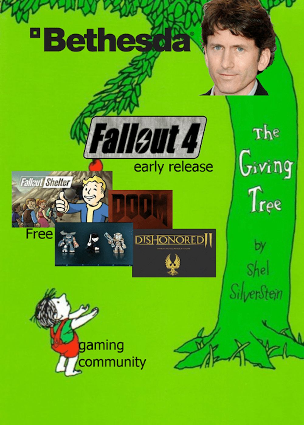 Todd Howard giving tree meme copy