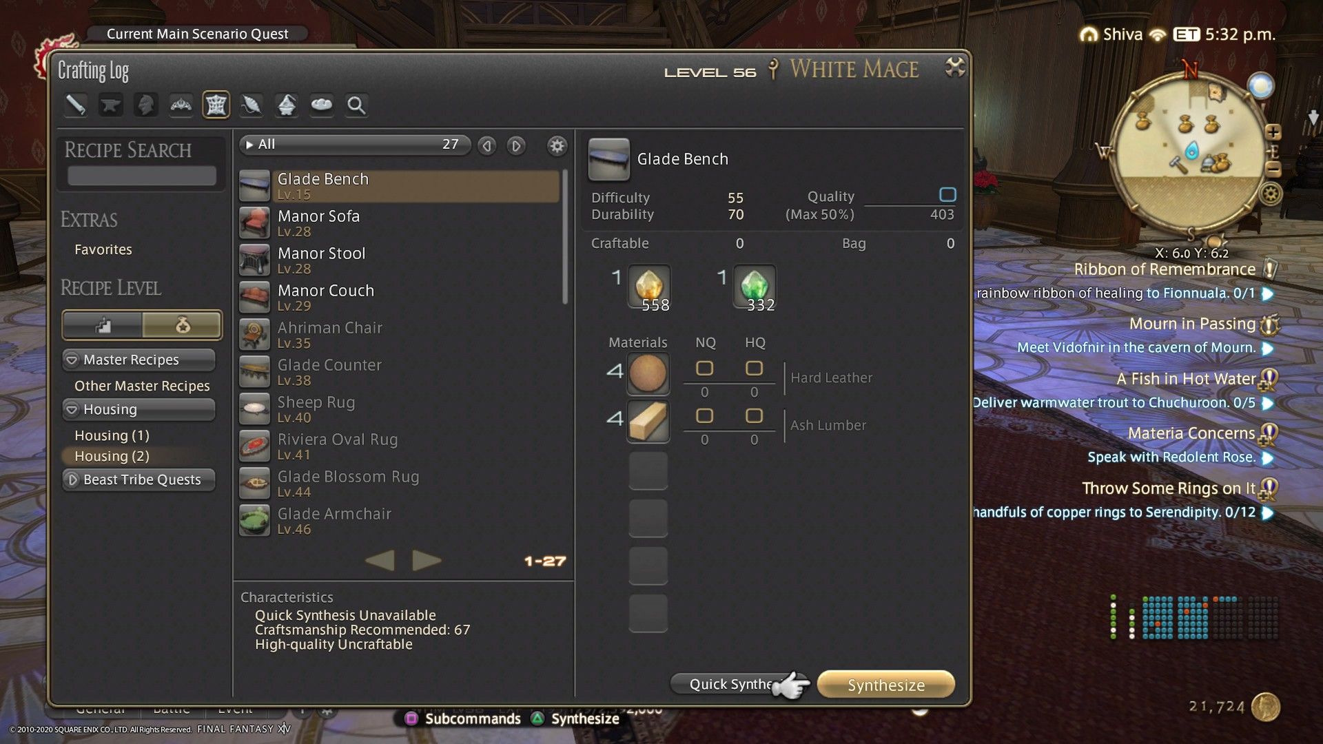 crafing-ffxiv