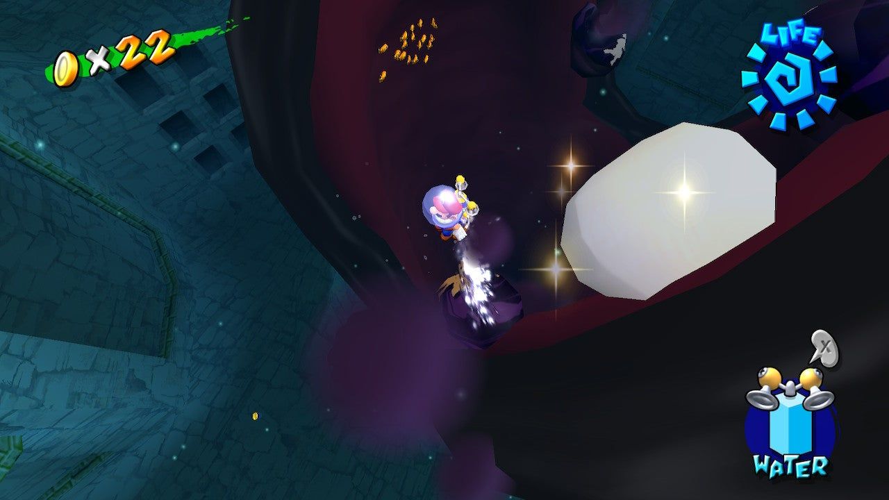 Eely-Mouth in Super Mario Sunshine opens his mouth for teeth cleaning