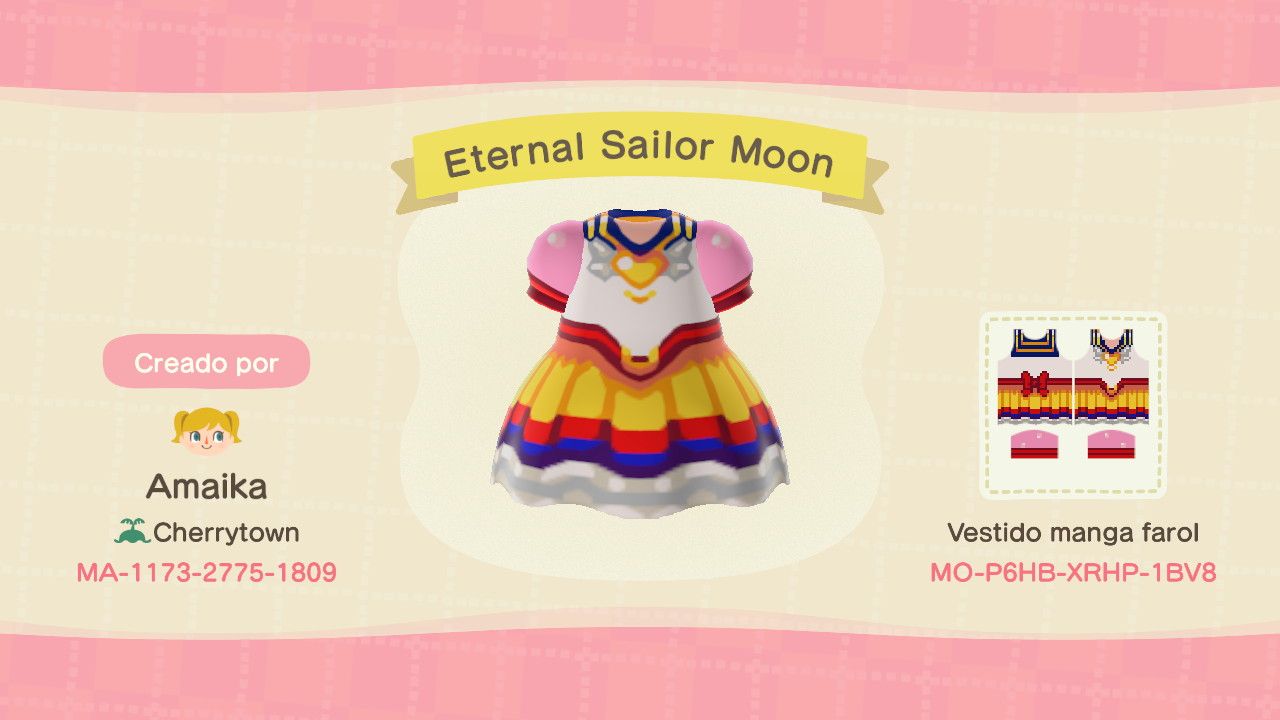 Sailor Moon's uniform from Sailor Stars, the last season of the series.