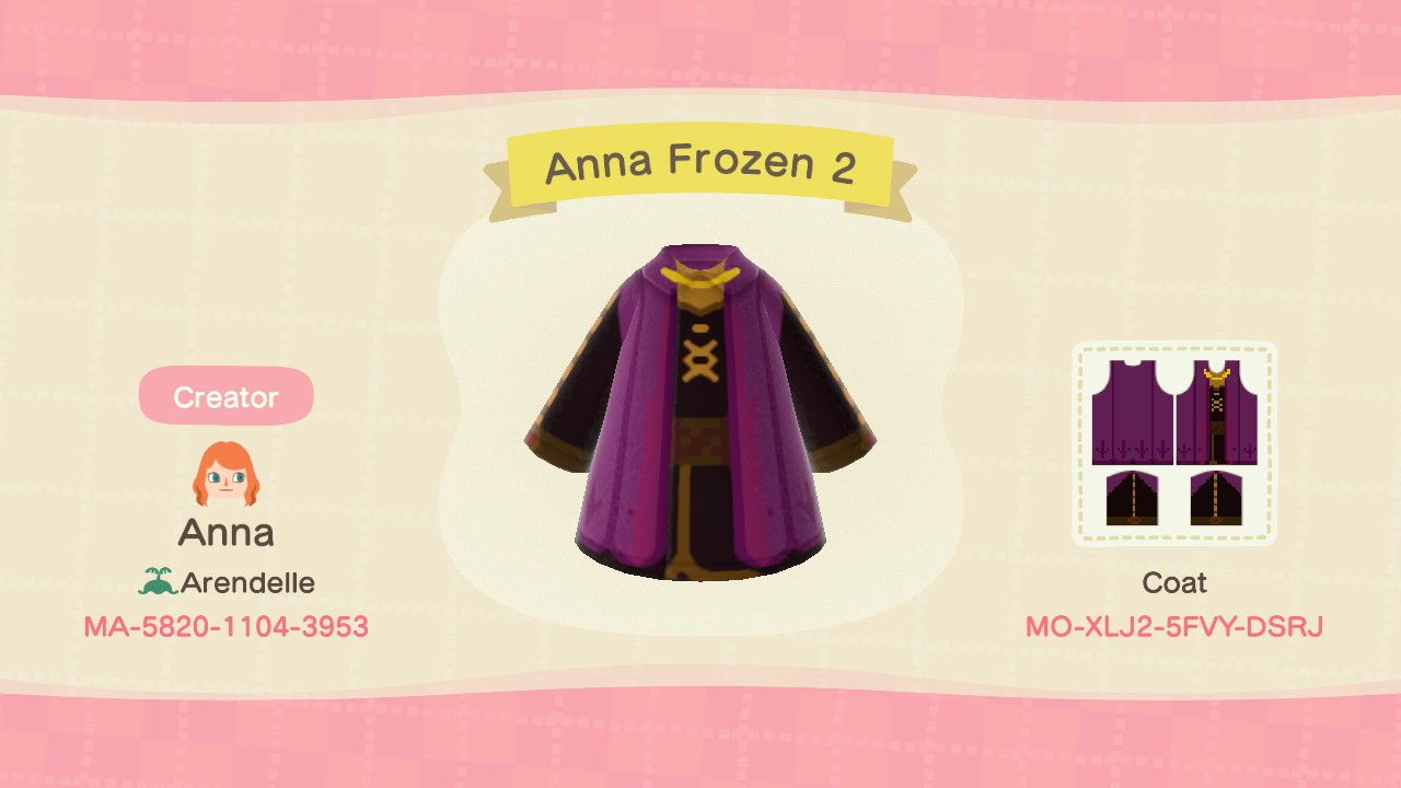 Anna's outfit from Frozen 2.