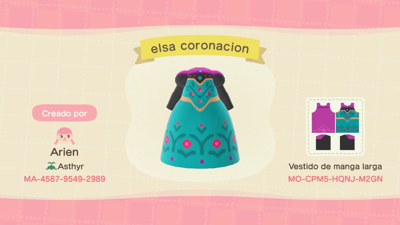 Elsa's dress when she became Queen of Arendelle.