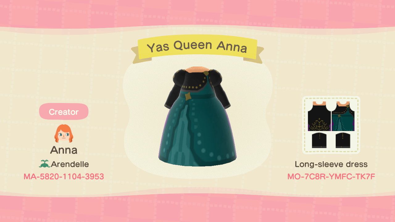 Anna's royal outfit from Frozen.