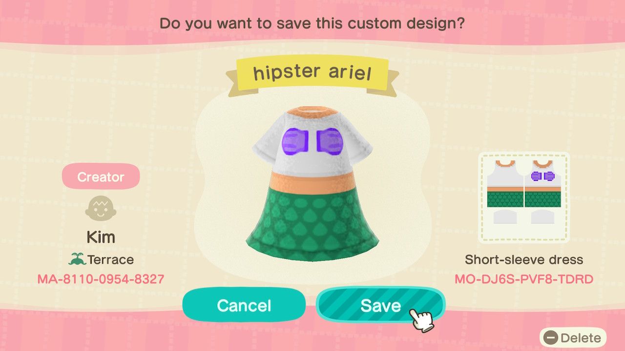Ariel from the Little Mermaid.