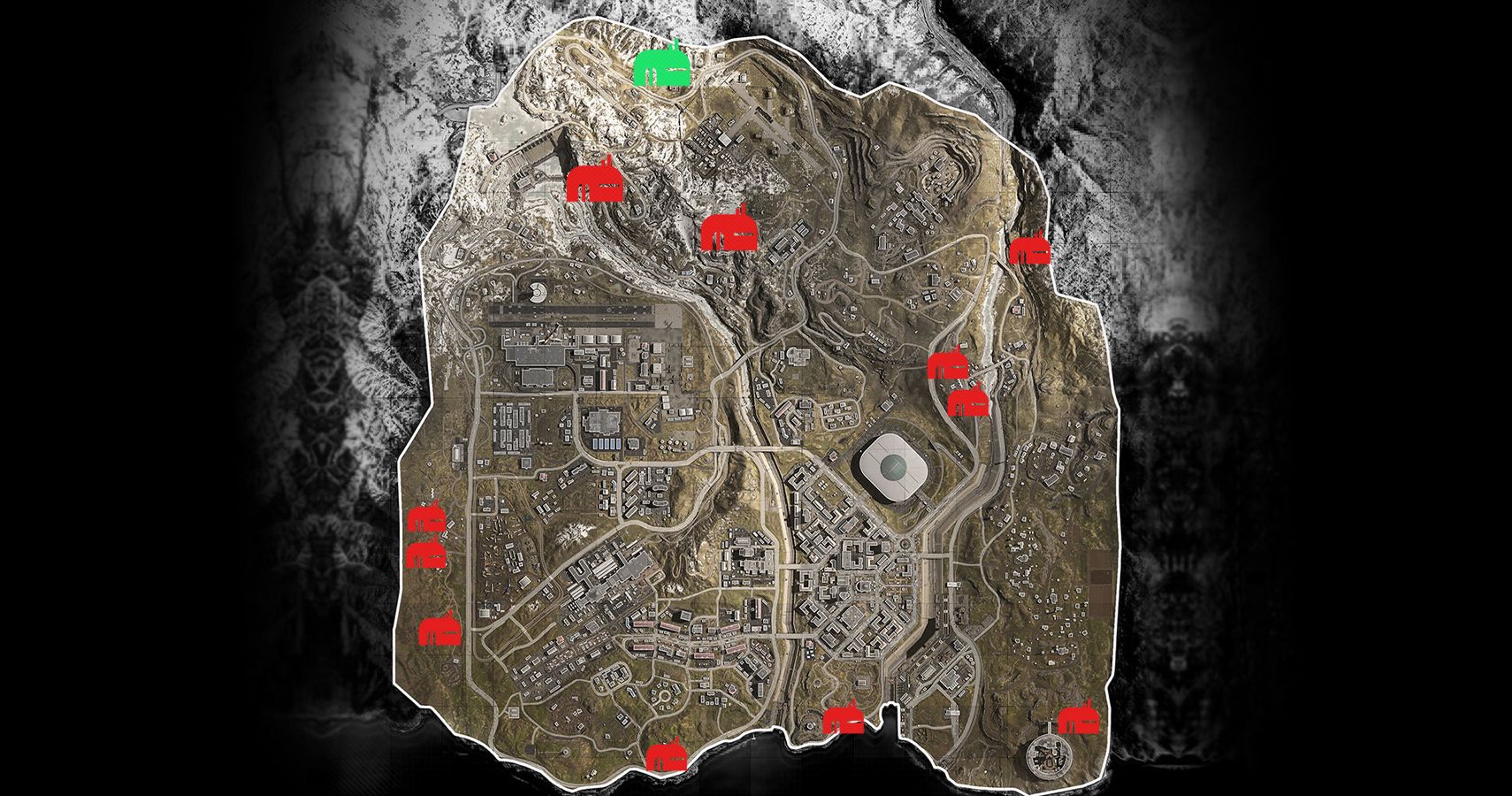 Call of duty warzone map just bunkers