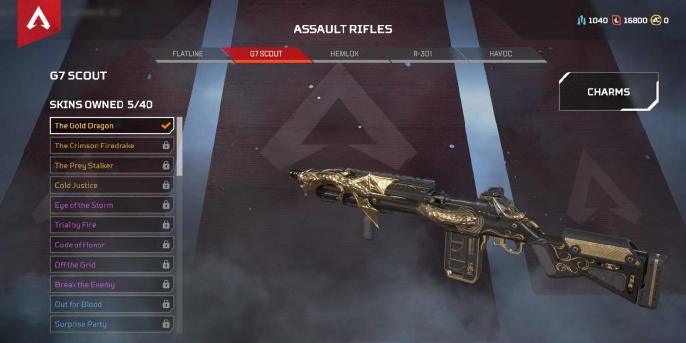 Apex Legends Gold Dragon G7 Scout
