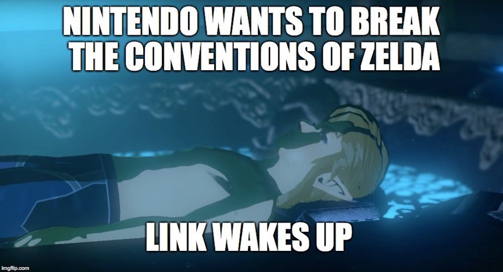 Breath of the wild breaking conventions meme