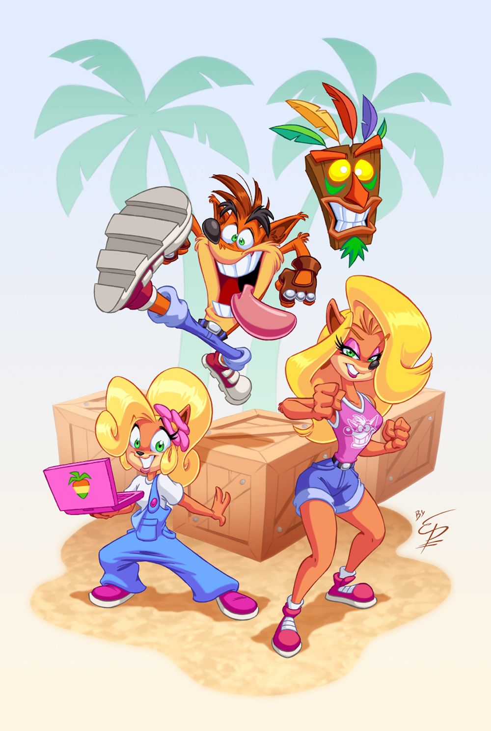 Crash Tawna and Spyro copy